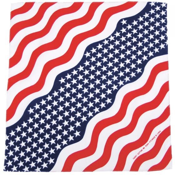 MFH Bandana en coton Stars and Stripes