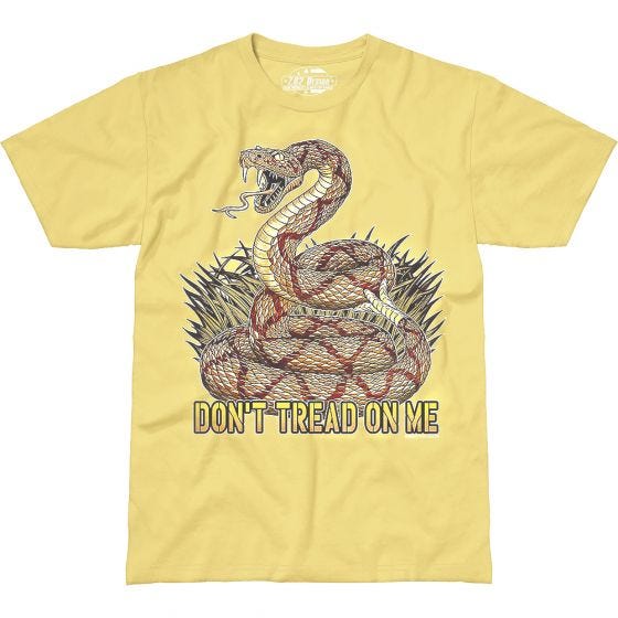 7.62 Design T-shirt Don't Tread On Me jaune