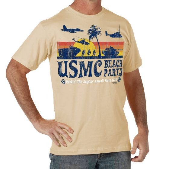 7.62 Design T-shirt USMC Beach Party Sand