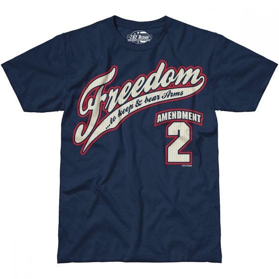 7.62 Design T-shirt 2nd Amendment Freedom Navy Blue