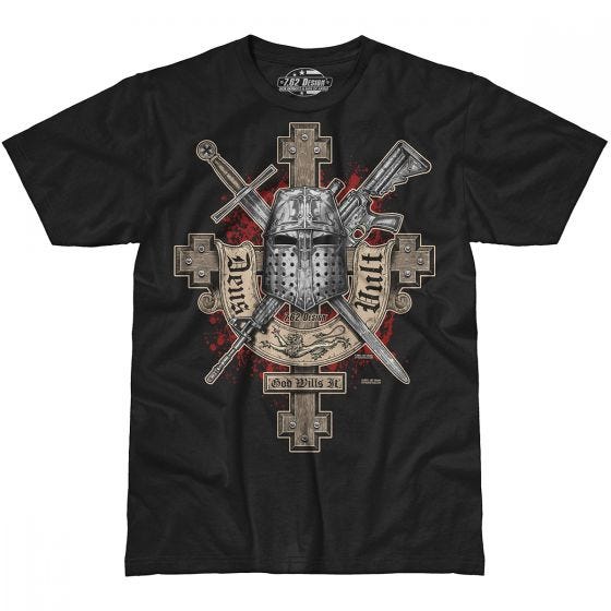 7.62 T-Shirt design Deus Vult noir