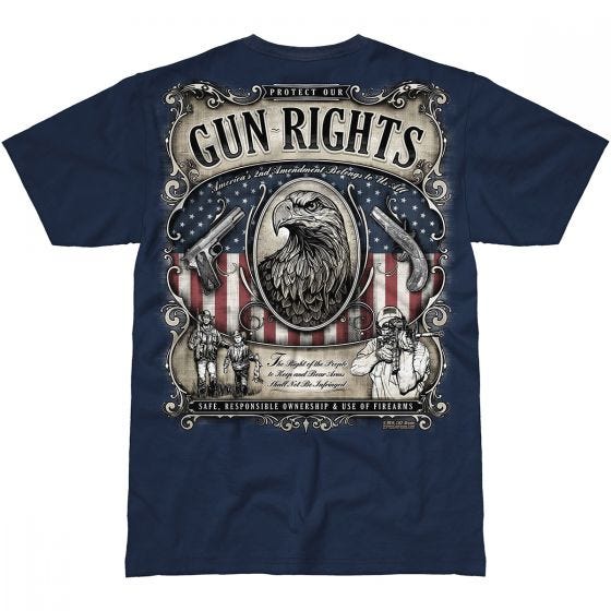 7.62 Design T-shirt Gun Rights Navy Blue