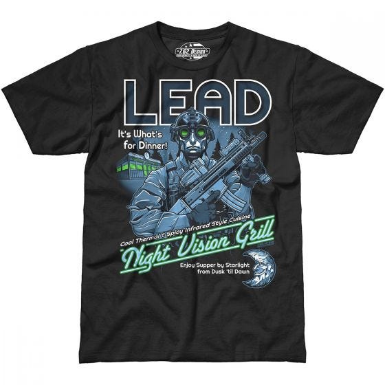 7.62 Design T-shirt Lead It's What's for Dinner noir