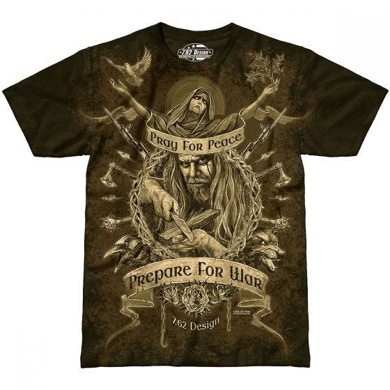 7.62 Design T-shirt Prepare For War noir