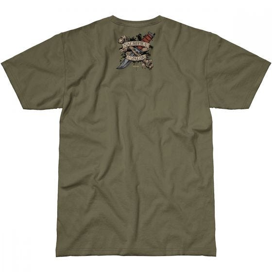 7.62 Design T-shirt Sacrifice & Valor Military Green