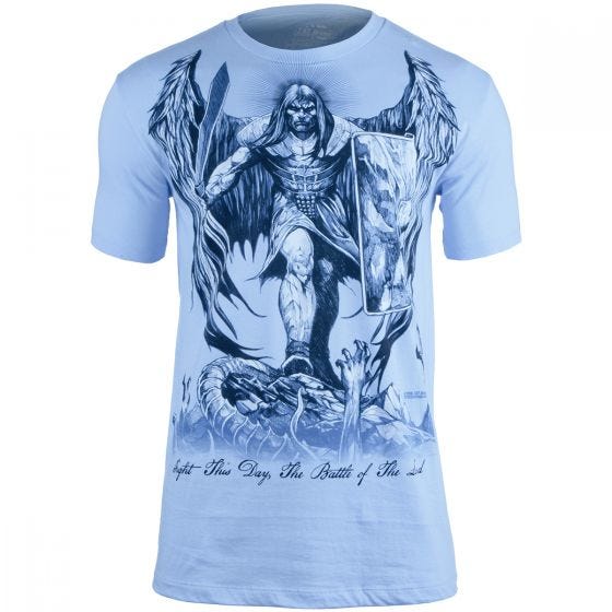 7.62 Design T-shirt St Michael Fight This Day bleu clair