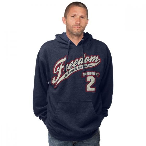 7.62 Design Sweatshirt à capuche 2nd Amendment Freedom Navy Heather