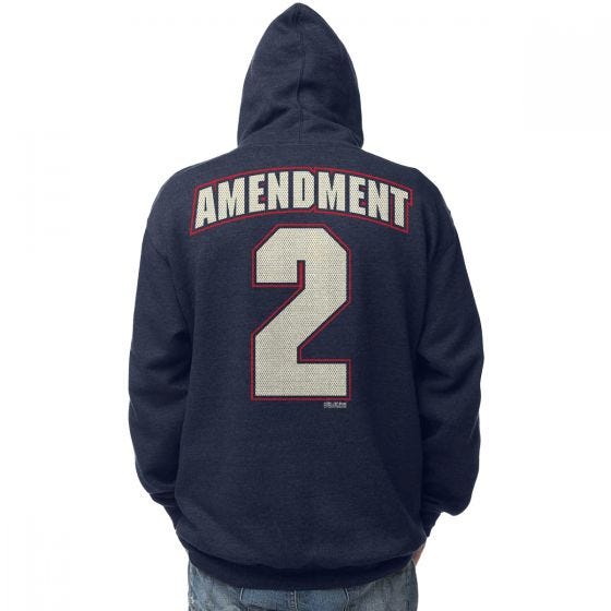 7.62 Design Sweatshirt à capuche 2nd Amendment Freedom Navy Heather