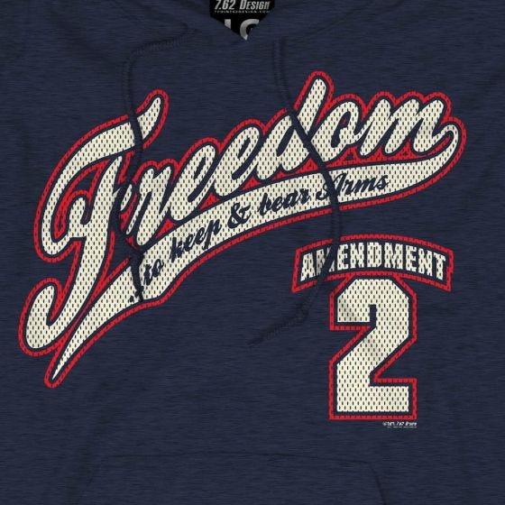 7.62 Design Sweatshirt à capuche 2nd Amendment Freedom Navy Heather