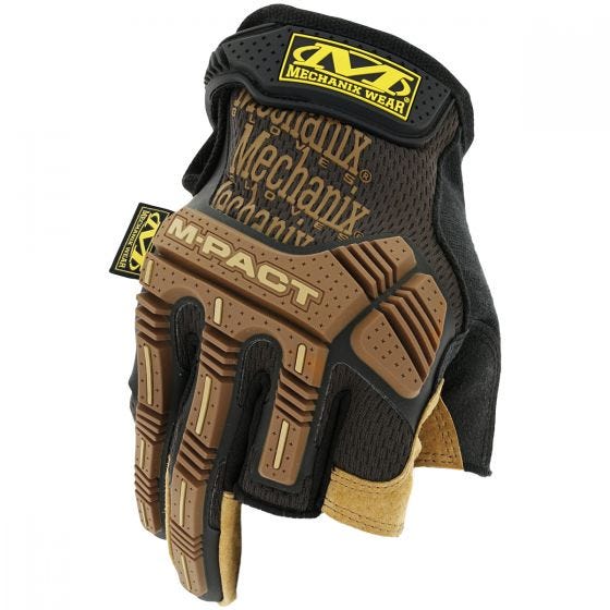 Mechanix Wear M-Pact Framer Leather Gloves Brown