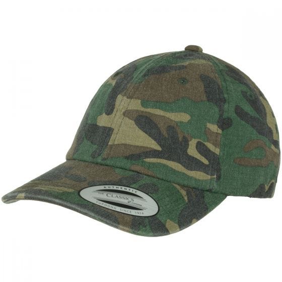 YP Low Profile Camo Washed Cap Woodland
