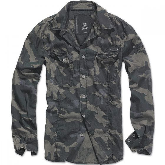 Brandit Chemise SlimFit Dark Camo