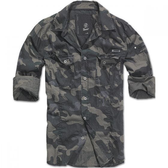 Brandit Chemise SlimFit Dark Camo