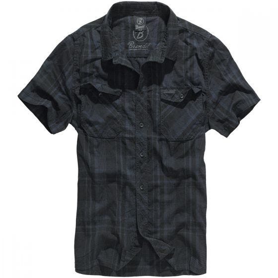 Brandit Chemise Roadstar noire/bleue