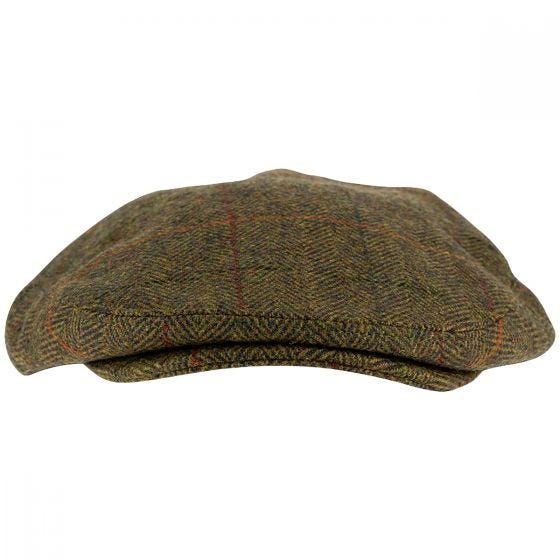 Jack Pyke Casquette plate en laine mélangée Tweed Brown