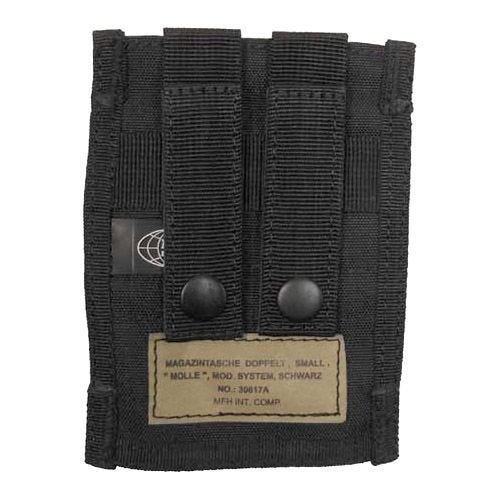 MFH Petit porte-chargeur double 9 mm MOLLE noir