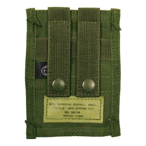 MFH Petit porte-chargeur double 9 mm MOLLE vert olive