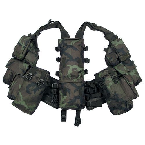 MFH Gilet tactique sud-africain Czech Woodland