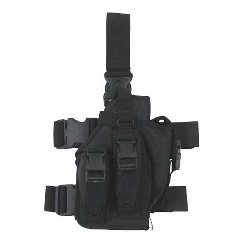 MFH Holster de cuisse avec 3 porte-chargeurs noir