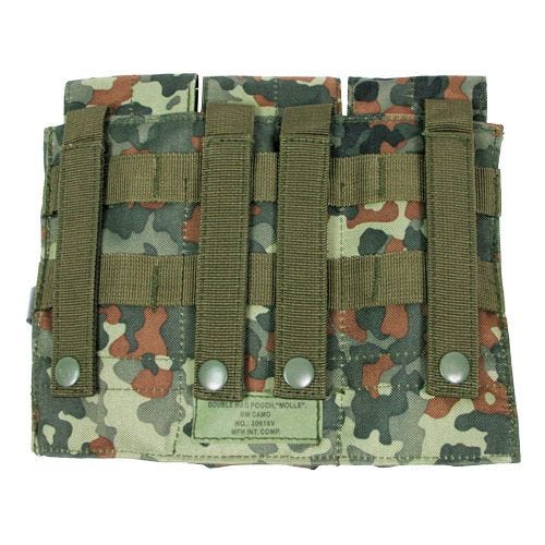 MFH Porte-chargeur triple M4/M16 MOLLE Flecktarn