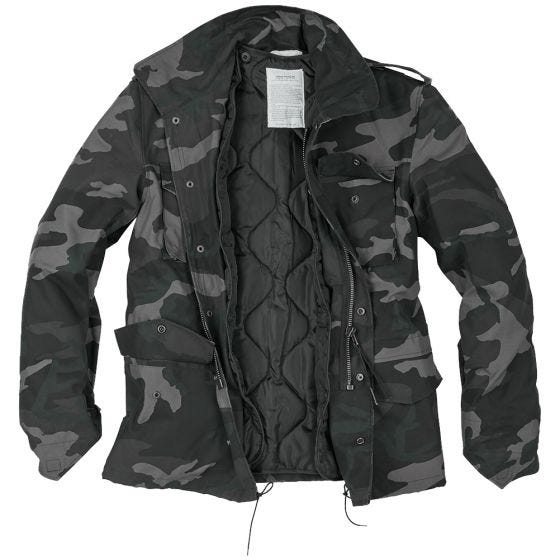 Surplus Veste de combat américaine M65 Black Camo