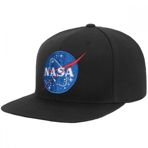 YP NASA Snapback Cap Black