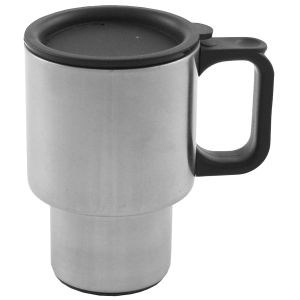MFH Cup Doule-Walled 400ml Plastic Handle Stainless Steel