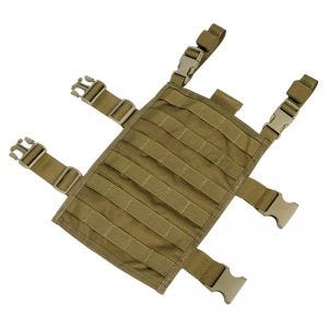 Flyye Plateforme de cuisse rectangulaire MOLLE Coyote Brown