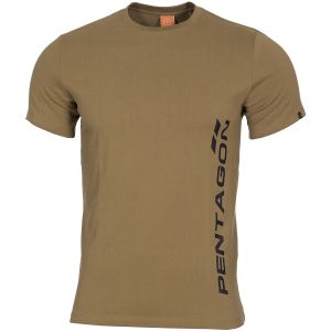 Pentagon T-shirt Ageron logo Pentagon vertical Coyote