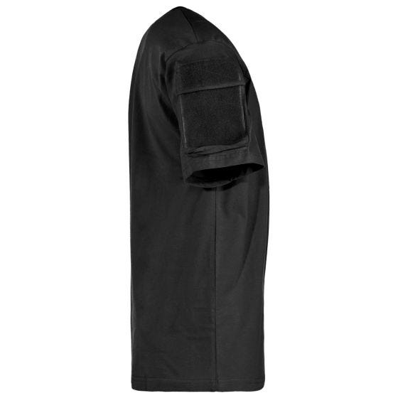 MFH Chemise à manches courtes US Avec poches sur les manches - Noir