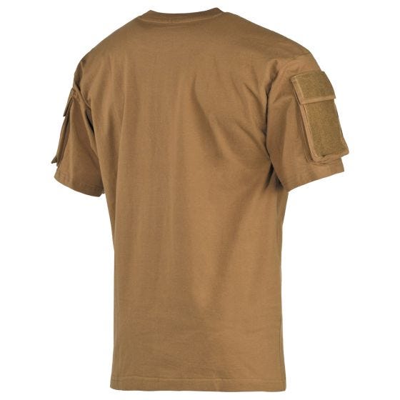 MFH Chemise à manches courtes US Avec poches sur les manches - Coyote