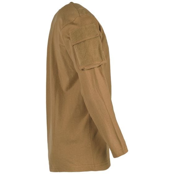 MFH Chemise à manches longues US Avec poches sur les manches - Coyote