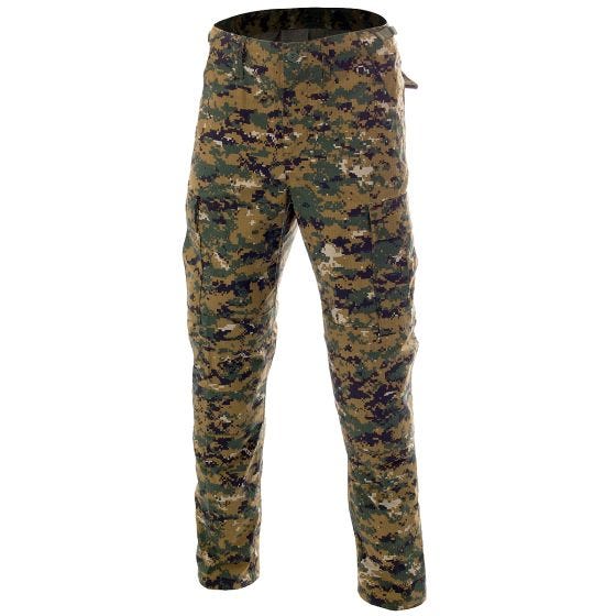 MFH BDU Pantalon de combat en Ripstop Digital Woodland