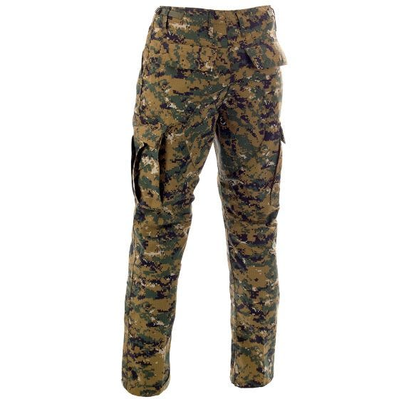 MFH BDU Pantalon de combat en Ripstop Digital Woodland