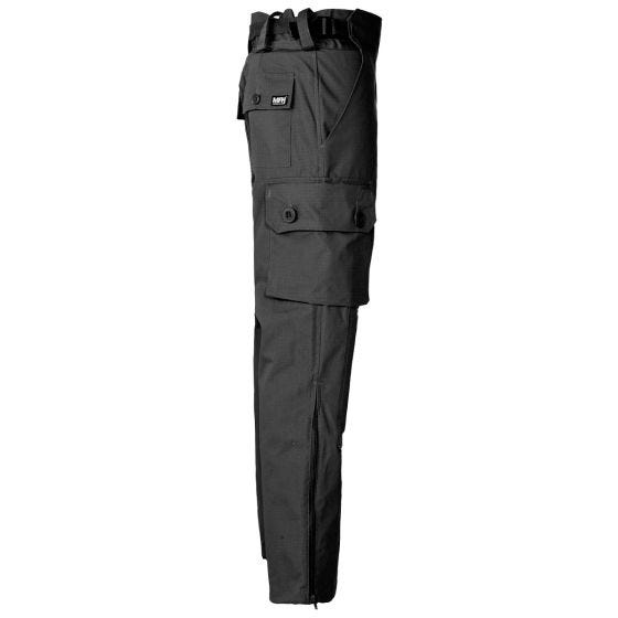 MFH Pantalon en ripstop Comando Smock - Noir