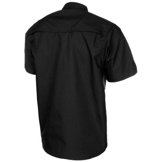 MFH Chemise à manches courtes Attack Enduit de téflon Ripstop - Noir
