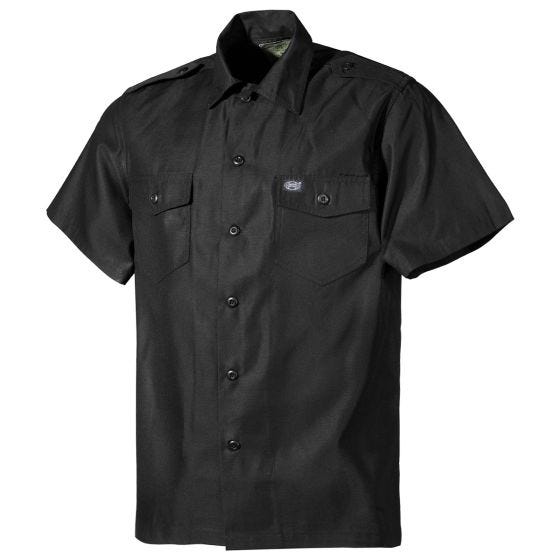 MFH Chemise à manches courtes US - Noir