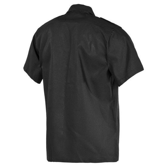 MFH Chemise à manches courtes US - Noir
