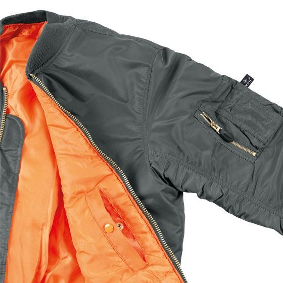 MFH Blouson style aviateur US MA1 - Urban Grey