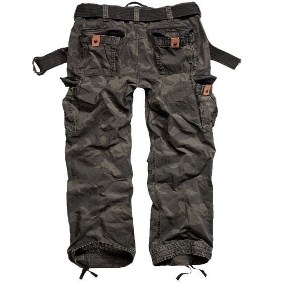 Surplus Pantalon Premium Vintage Black Camo