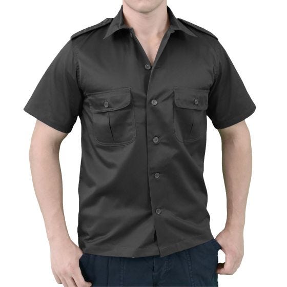 Surplus Chemise à manches courtes US noire