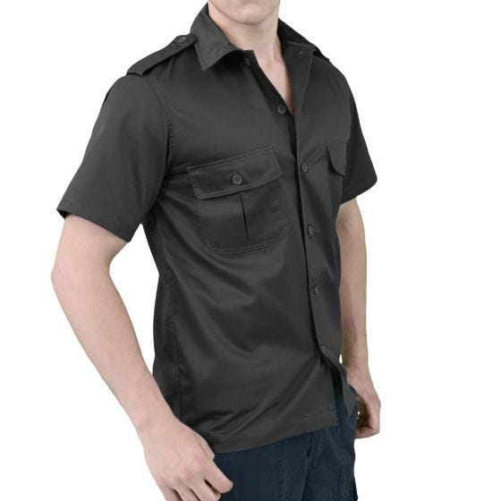 Surplus Chemise à manches courtes US noire