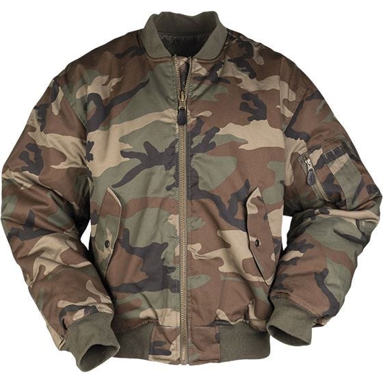 Mil-Tec Blouson style aviateur MA-1 Woodland