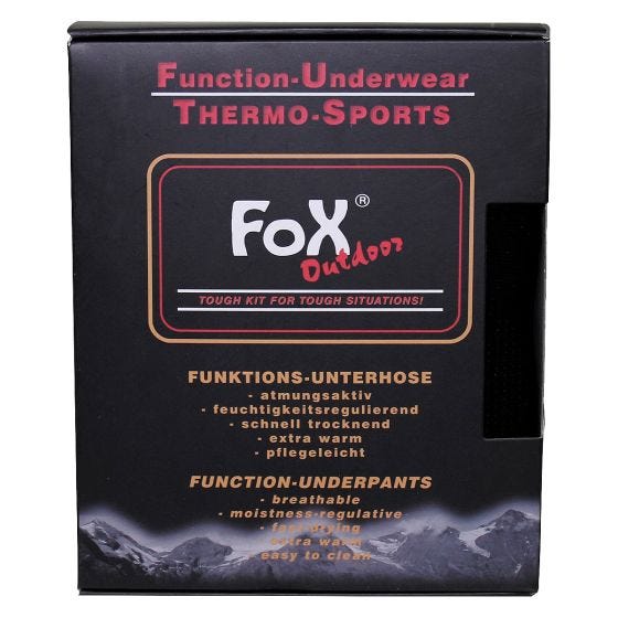 Fox Outdoor Caleçon Thermo-Functional - Noir