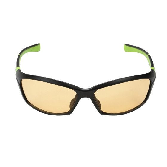 Swiss Eye Lunettes de soleil Drift avec verres photochromiques orange fumés/monture noire mate et verte