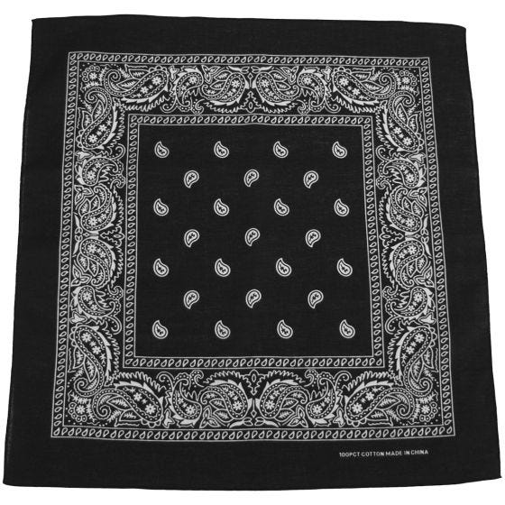 MFH Bandana en coton noir