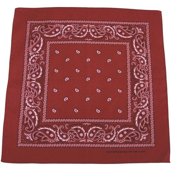 MFH Bandana en coton bordeaux