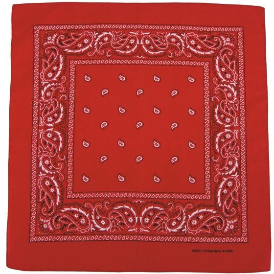 MFH Bandana en coton rouge