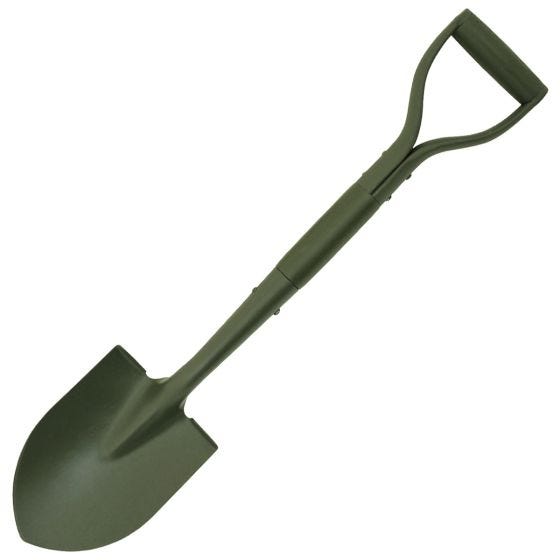 MFH Pelle Type II Jeep Steel avec poignée en bois OD Green
