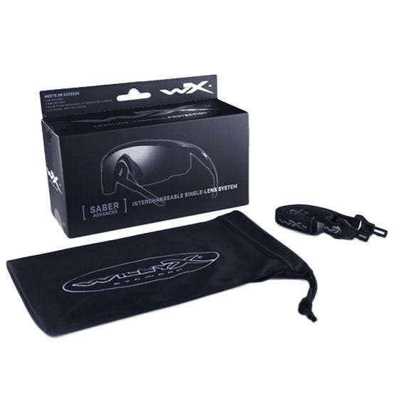 Wiley X Lunettes Saber Advanced avec verres couleur Pale Yellow et monture noire mate